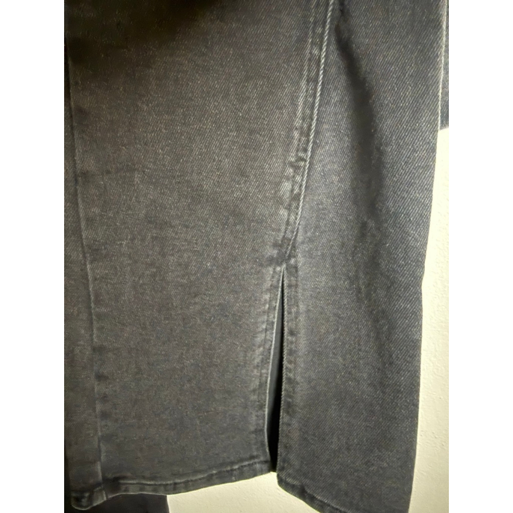 Women's bar III Black Flare & Wide Leg Jeans with Slits Size 12 - Picture 4 of 7